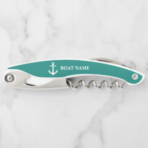 Ihr Bootname Ball Anchor Blue ba0a Kellnermesser