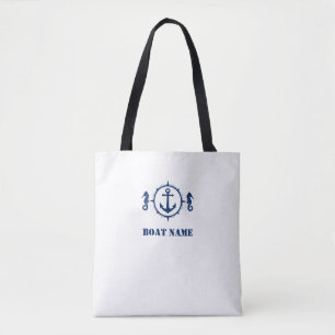 Ihr Bootname Tasche Seepferd Anchor sh0d