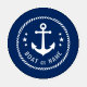 Ihr Bootname | Vintag Nautical Anchavy 4pc Untersetzer Set (Einzeln)