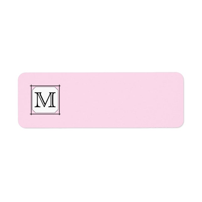 Ihr Brief. Benutzerdefiniertes Monogramm. Schwarz- (Vorne)