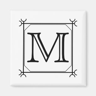 Ihr Brief. Kundenspezifisches Monogramm. Magnet
