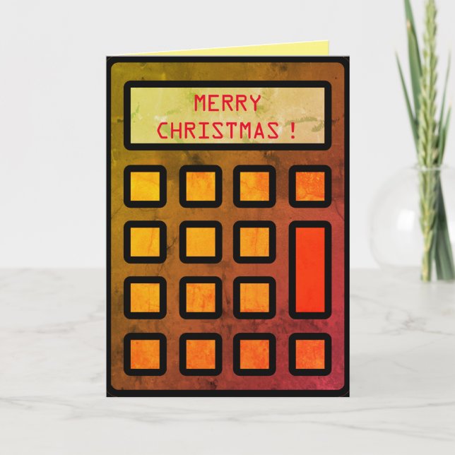 Ihr Buchhalter wünscht Ihnen frohe Weihnachten Karte (Vorderseite)