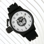 Ihr Business-Logo Beruflich Armbanduhr<br><div class="desc">Erstellen Sie Ihr eigenes Business Logo Einfache Berufliche Uhr! Fügen Sie Ihr Firmenlogo, Foto oder ein beliebiges Bild hinzu. Ein sauberes und modernes Design in Schwarz-Weiß-Farbe, vollständig anpassbar, für einen klaren und stilvollen Look.</div>