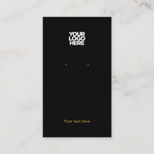 Ihr Business-Logo Gold Black Earl Display-Karte Visitenkarte