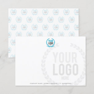Ihr Business-Logo im Hintergrund Einladung