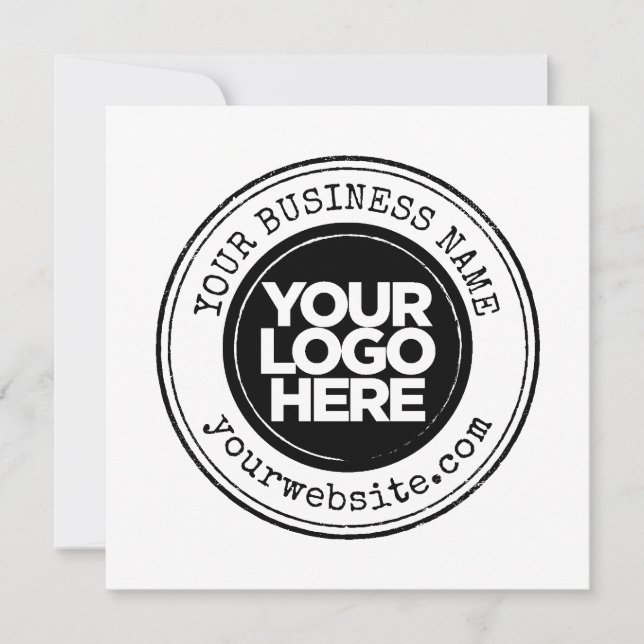 Ihr Business-Logo Personalisiert Einladung (Vorderseite)