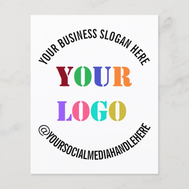 Ihr Business-Logo Werbeaktion Social Media Flyer (Vorne)