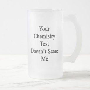 Ihr Chemie-Test erschrickt mich nicht Mattglas Bierglas