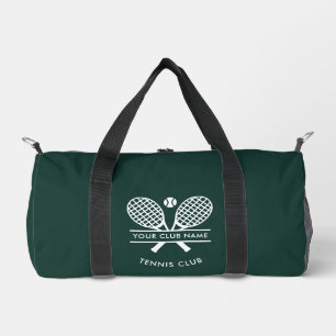 Ihr Club Name Tennis Rackets Icons Grün Duffle Bag