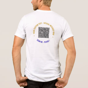 Ihr Color QR Code und Ihre benutzerdefinierte Text Tri-Blend Shirt