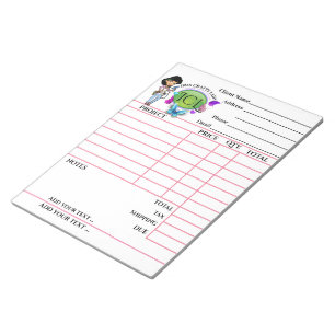 Ihr Crafty Invoice Notepad Notizblock