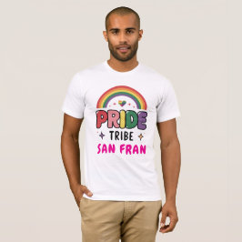 IHR CUSTOM Pride TRIBE farbenfroher LGBTQ+ Regenbo T-Shirt