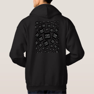 Ihr Design, Foto oder Firmenlogo zufällig gekachel Hoodie
