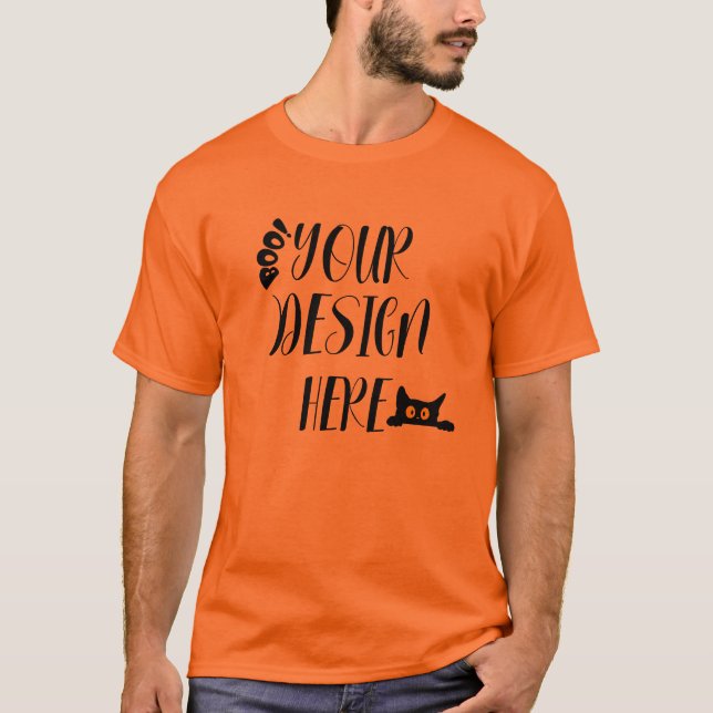 IHR DESIGN HIER Halloween Mockup T - Shirt T - Shi (Vorderseite)