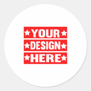 Ihr Design hier individuell Runder Aufkleber