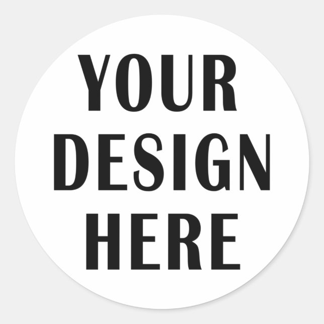 Ihr Design hier individuell Runder Aufkleber (Vorderseite)