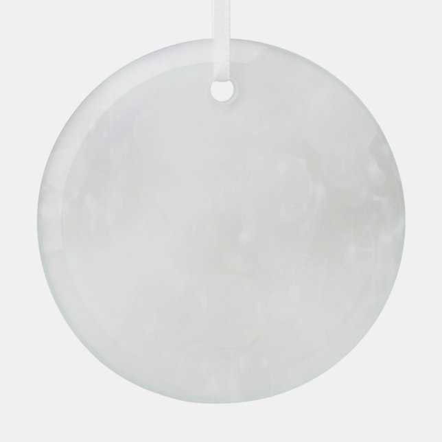 Ihr Design hier - Personalisiert Ornament Aus Glas (Vorderseite)