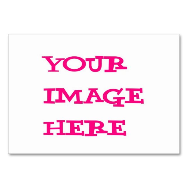 Ihr Design hier Table Card Tischnummer (Vorderseite)