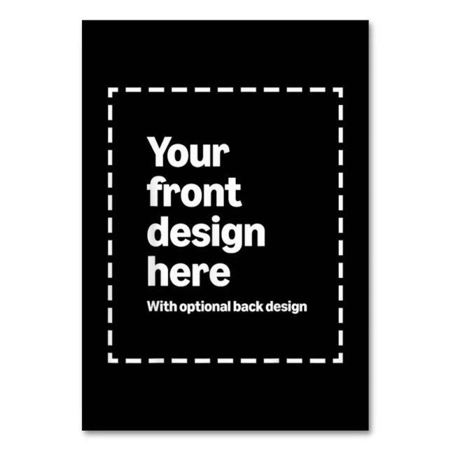 Ihr Design hier Tischnummer (Rückseite)