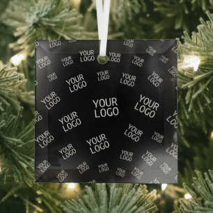 Ihr Design, Ihr Foto oder Ihr Firmenlogo zufällig  Ornament Aus Glas