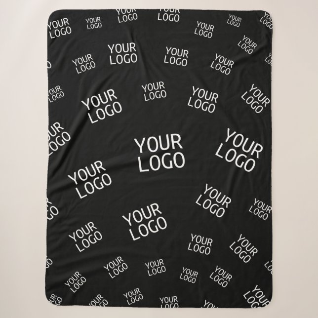 Ihr Design, Ihr Foto oder Ihr Firmenlogo zufällig  Sherpadecke (Vorderseite)