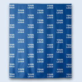 Ihr Design- oder Firmenlogo | Blaugeflechte Muster Wandteppich