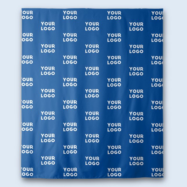 Ihr Design- oder Firmenlogo | Blaugeflechte Muster Wandteppich (Von Creator hochgeladen)