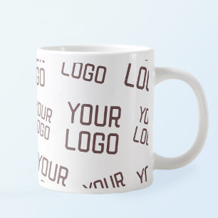 Ihr Design- oder Firmenlogo   Random Platzierung Jumbo-Tasse