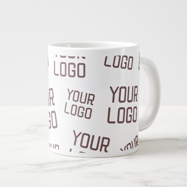 Ihr Design- oder Firmenlogo | Random Platzierung Jumbo-Tasse (Vorderseite Rechts)