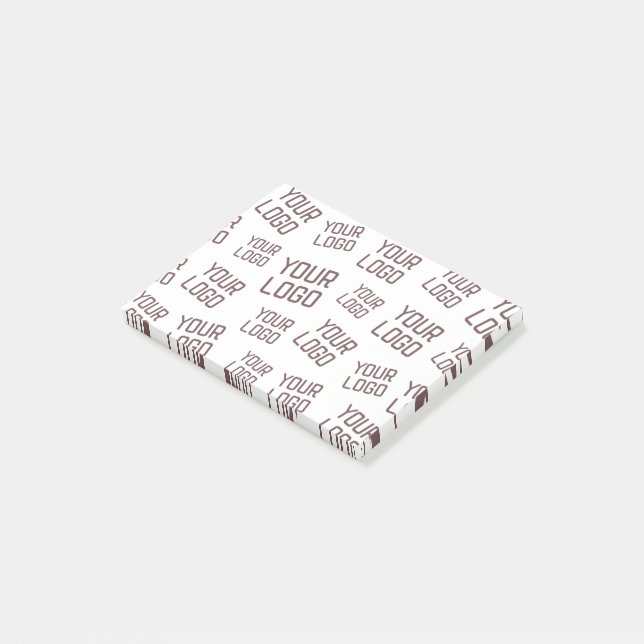 Ihr Design- oder Firmenlogo | Random Platzierung Post-it Klebezettel (angewinkelt)