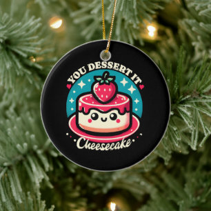 Ihr Dessert - Cheesecake Kawaii Keramik Ornament