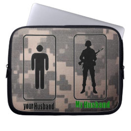 Ihr Ehemann, meine Ehemann-Armee-Ehefrau Laptopschutzhülle