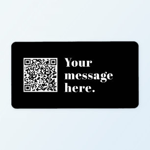Ihr eigener hochgeladener QR-Code und bearbeitbare Adressaufkleber