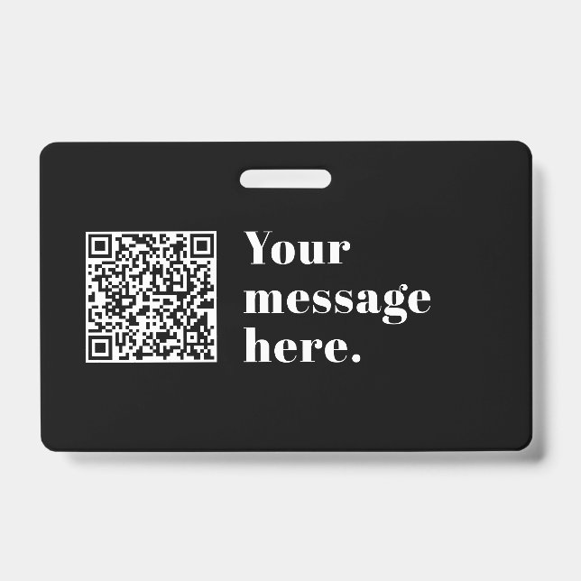 Ihr eigener hochgeladener QR-Code und bearbeitbare Ausweis (Front)