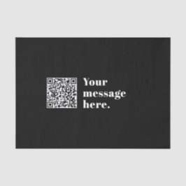 Ihr eigener hochgeladener QR-Code und bearbeitbare Seidenpapier