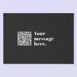 Ihr eigener hochgeladener QR-Code und bearbeitbare Seidenpapier