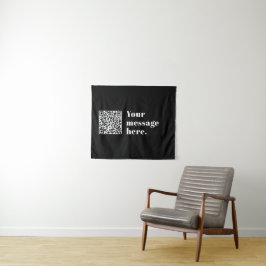 Ihr eigener hochgeladener QR-Code und bearbeitbare Wandteppich
