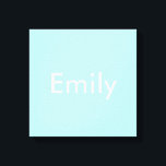 Ihr eigener Name oder Wort | Soft Sky Blue Leinwanddruck<br><div class="desc">Ihr eigener Name oder Ihr eigenes Wort ist benutzerdefiniert.</div>