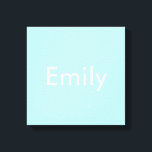 Ihr eigener Name oder Wort | Soft Sky Blue Leinwanddruck<br><div class="desc">Ihr eigener Name oder Ihr eigenes Wort ist benutzerdefiniert.</div>