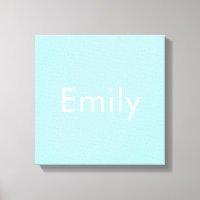 Ihr eigener Name oder Wort | Soft Sky Blue