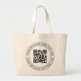 Ihr eigener QR-Code und Ihr benutzerdefinierbarer  Jumbo Stoffbeutel