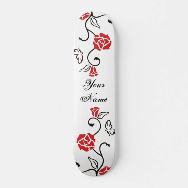 Ihr eigener Skateboard - Rosen-Rebe und (Vorne)
