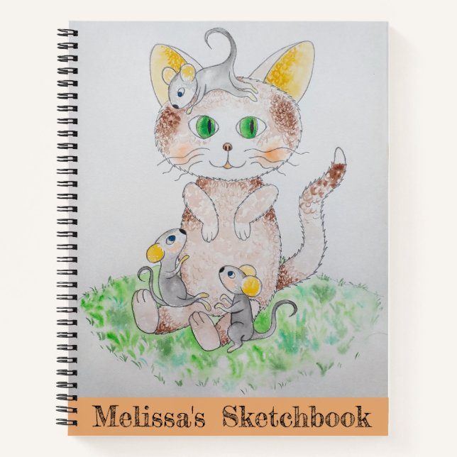 Ihr eigenes Art On Cover Sketchbook Notebook Notizbuch (Vorderseite)