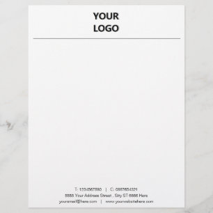 Ihr eigenes Design-Business-Briefkopf mit Logo Briefbogen