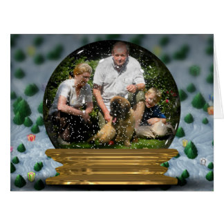Ihr eigenes Foto in einem Snowglobe Rahmen! -