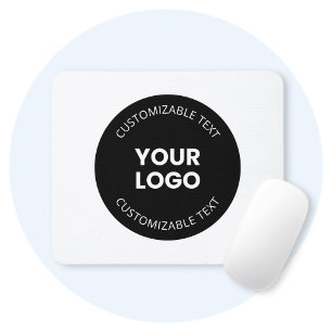 Ihr eigenes hochgeladenes Firmenlogo mit bearbeitb Mousepad