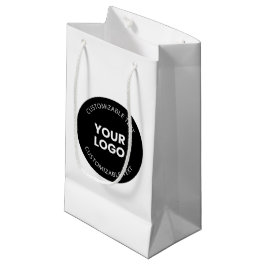 Ihr eigenes hochgeladenes Firmenlogo mit/bearbeite Kleine Geschenktüte