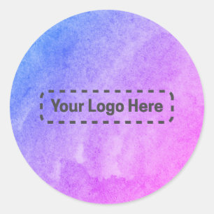 Ihr eigenes Logo Aquarell Miami Aufkleber