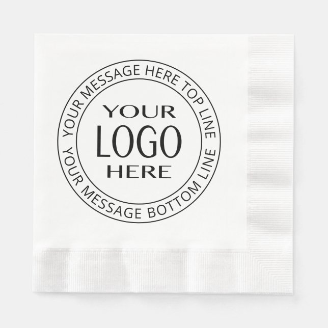 Ihr eigenes Logo und Ihr benutzerdefinierbarer Cir Serviette (Vorderseite)