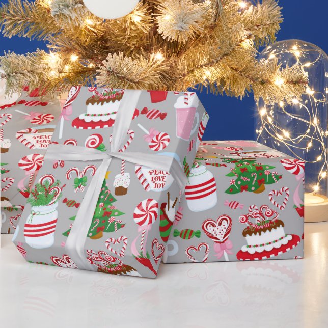 Ihr eigenes Papier behalten oder entwerfen - Matte Geschenkpapier (Feiertage)